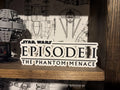 The Phantom Menace Logo Desk/wall Display 3d Print 7.5x2.5 in