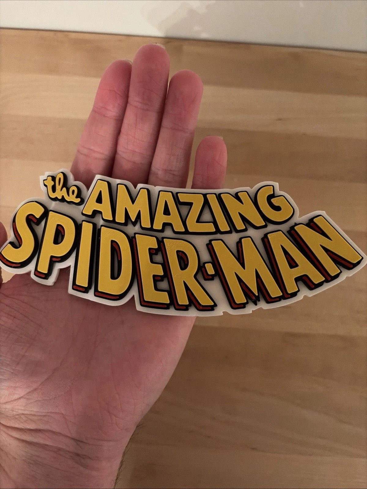 The Amazing Spider-Man Sign Logo Display 6.5x2.5in 3d Printed