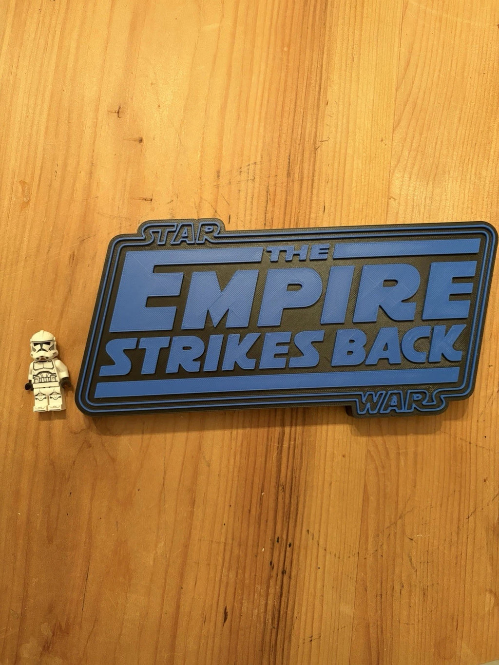 Empire strikes back 3d printed desk/wall logo display PLA+