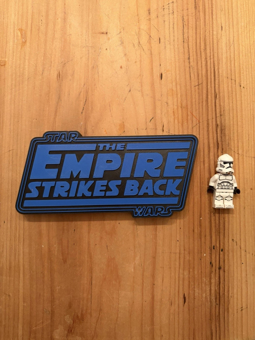 Empire strikes back 3d printed desk/wall logo display PLA+