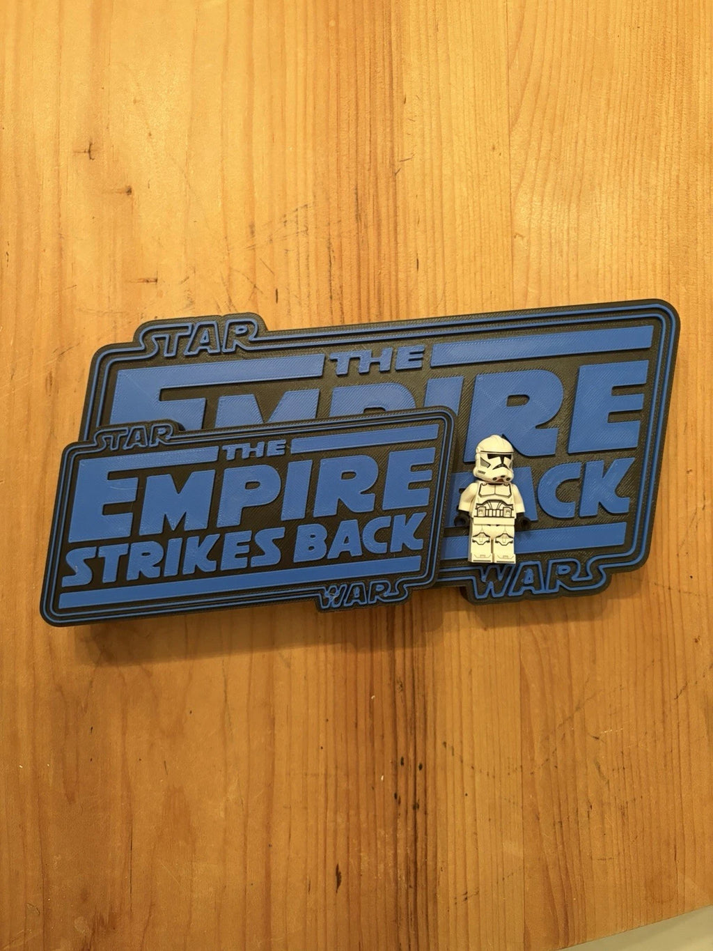 Empire strikes back 3d printed desk/wall logo display PLA+