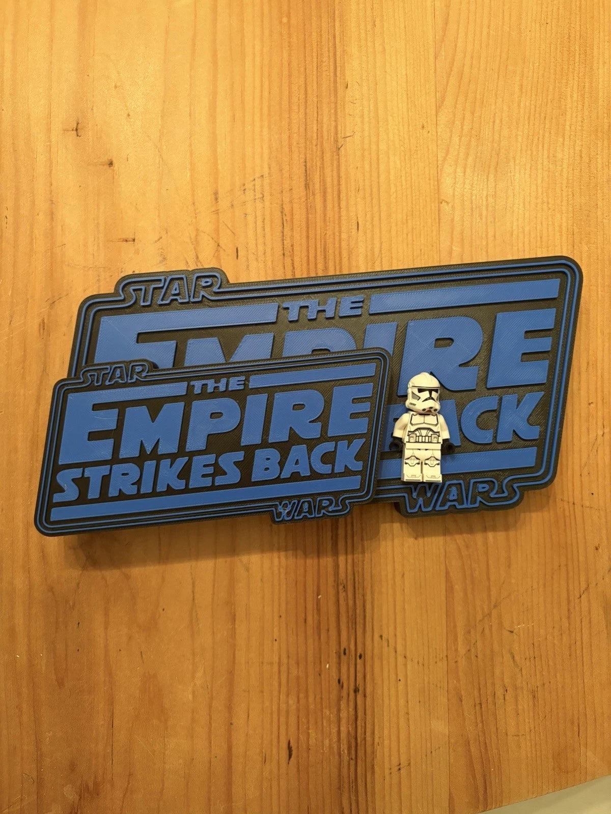 Empire strikes back 3d printed desk/wall logo display PLA+