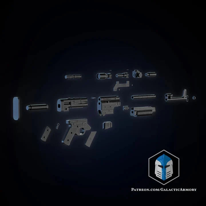 A280 Rebel Blaster - DIY Replica 1:1 - 3D Printed Prop Cosplay / Collectors
