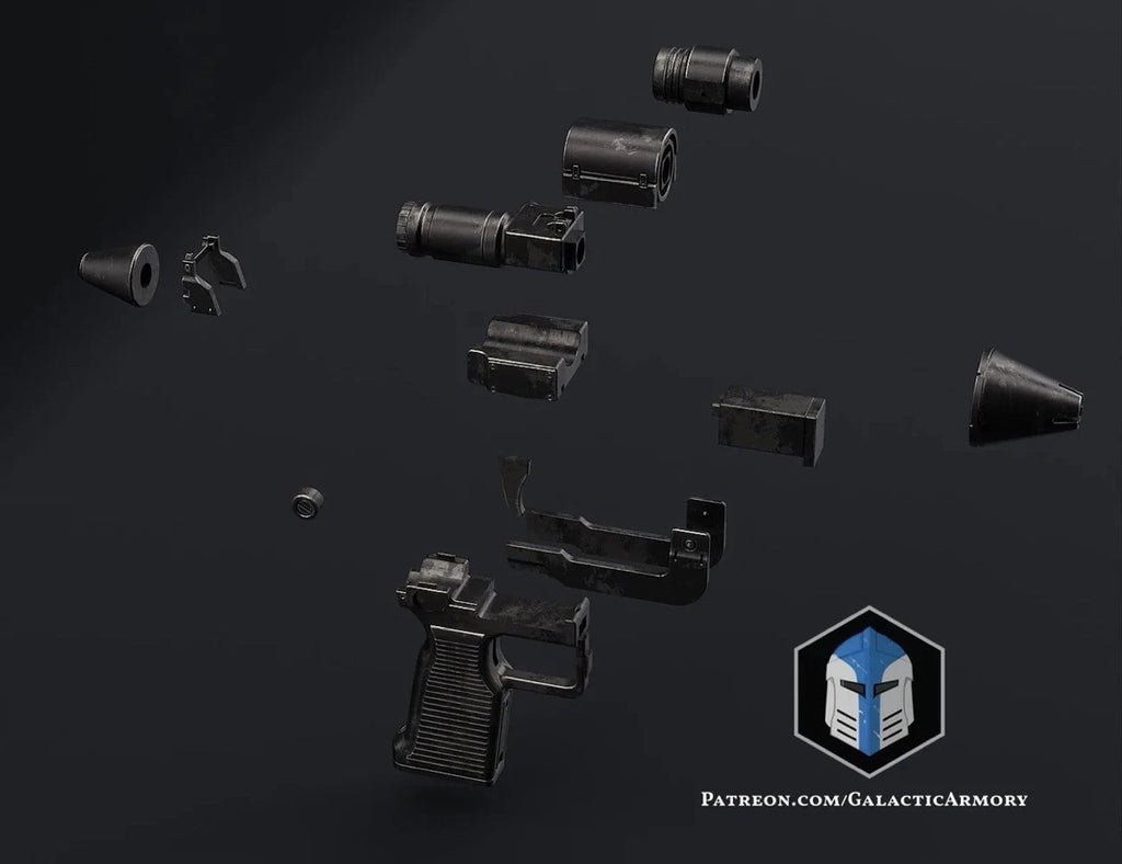 Thrawn's RK-3 blaster - 3D Printed - DIY KIT Prop 1:1 3d printed (non firing)
