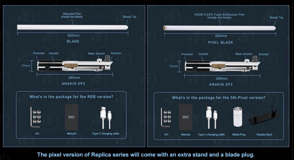 Anakin Skywalker SE lightsaber From TXQ