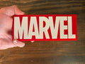 Marvel Sign Logo Display 7x3in 3d Printed